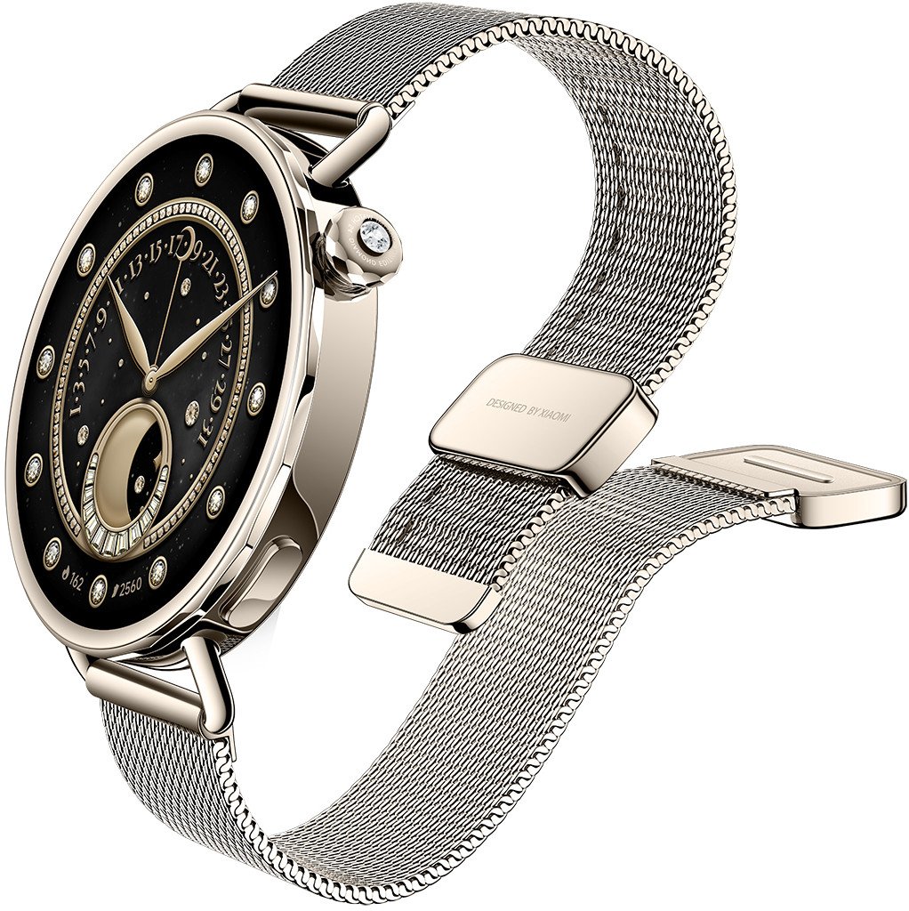 Ora e mençur Xiaomi Watch S4 41mm, GPS, rezistente ndaj ujit, ngjyrë ari