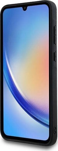 Mbulesë telefoni Guess PU 4G Metal Logo, për Samsung Galaxy A35 5G, gri