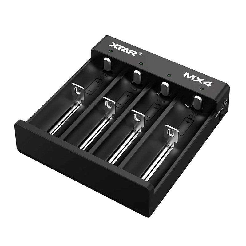 Karikues baterish XTAR MX4, 4 kanale, Li-Ion Ni-MH LiFePO4, i zi