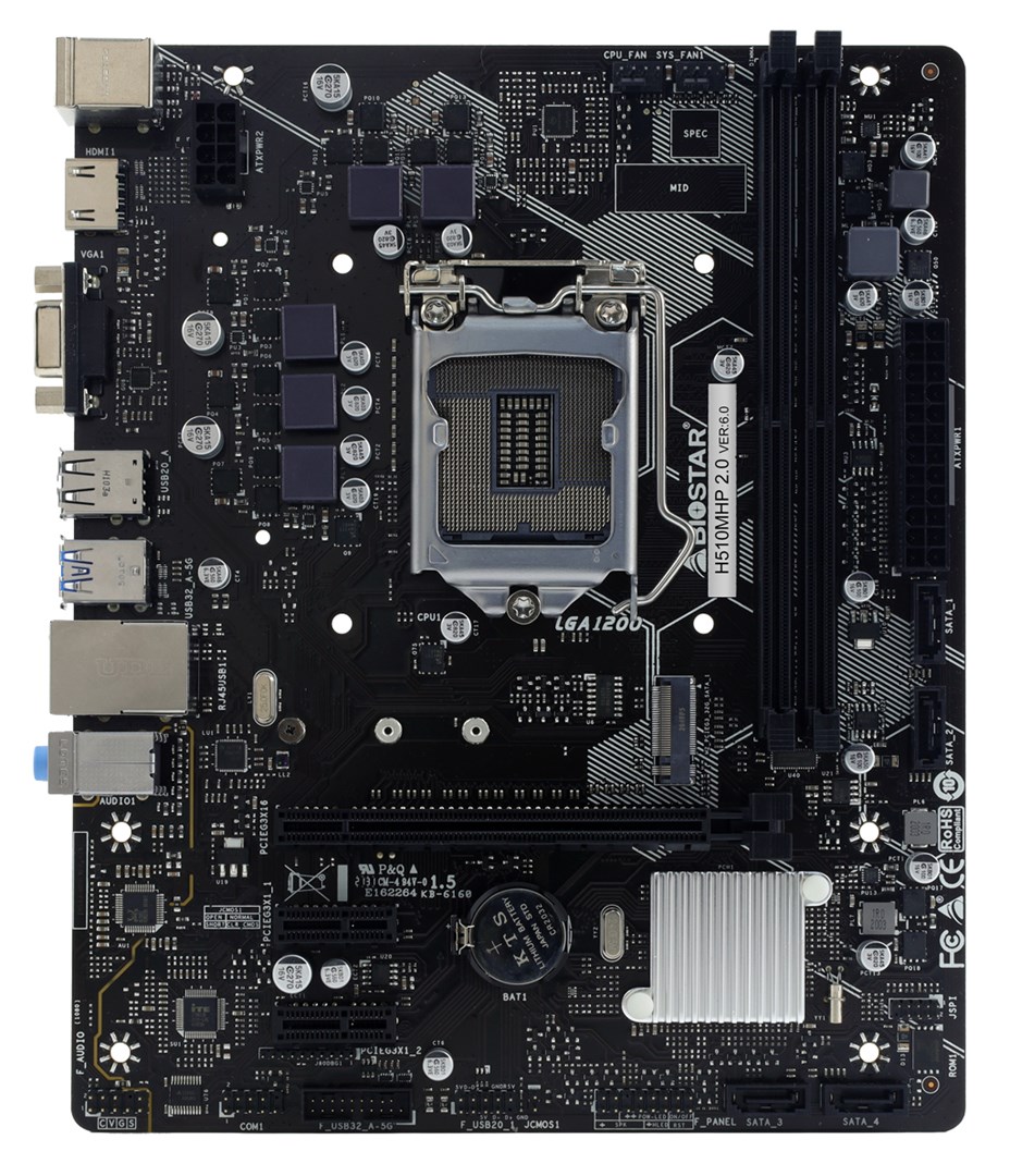 Pllakë amë Biostar H510MHP 2.0 Intel H510 LGA 1200 (Socket H5) micro ATX