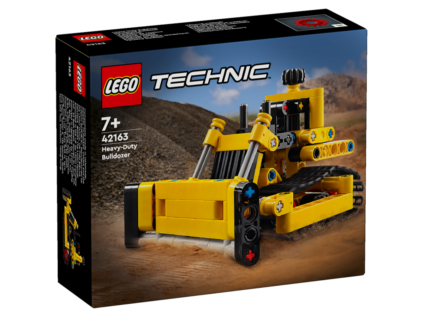 Llodër ndërtimi LEGO Technic Bulldozer 42163, model ndërtimi, për fëmijë