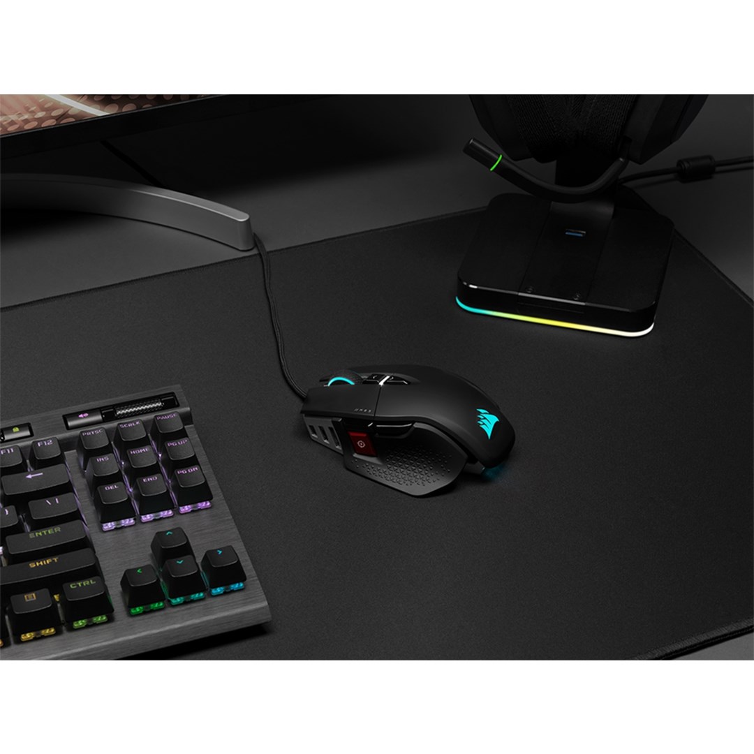 Maus gaming Corsair M65 RGB Ultra, optik, me kabllo, i zi