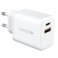 Dviced Wall Charger 35W GaN 1 USB-A, 1 USB-C EU W Cable, White