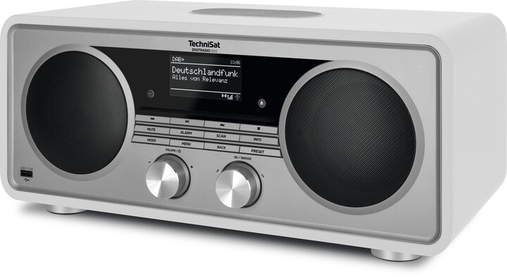 Radio Dixhitale TechniSat DigitRadio 602, e bardhë/argjend