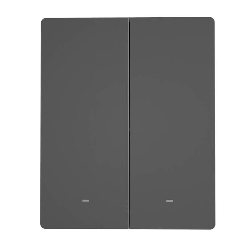 Çelës inteligjent muri Sonoff M5-2C-80, 2 kanale, WiFi, gri e errët