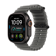 Apple Watch Ultra 4 Cellular 49mm Black Titanium Case with Translucent Black Ocean Band
