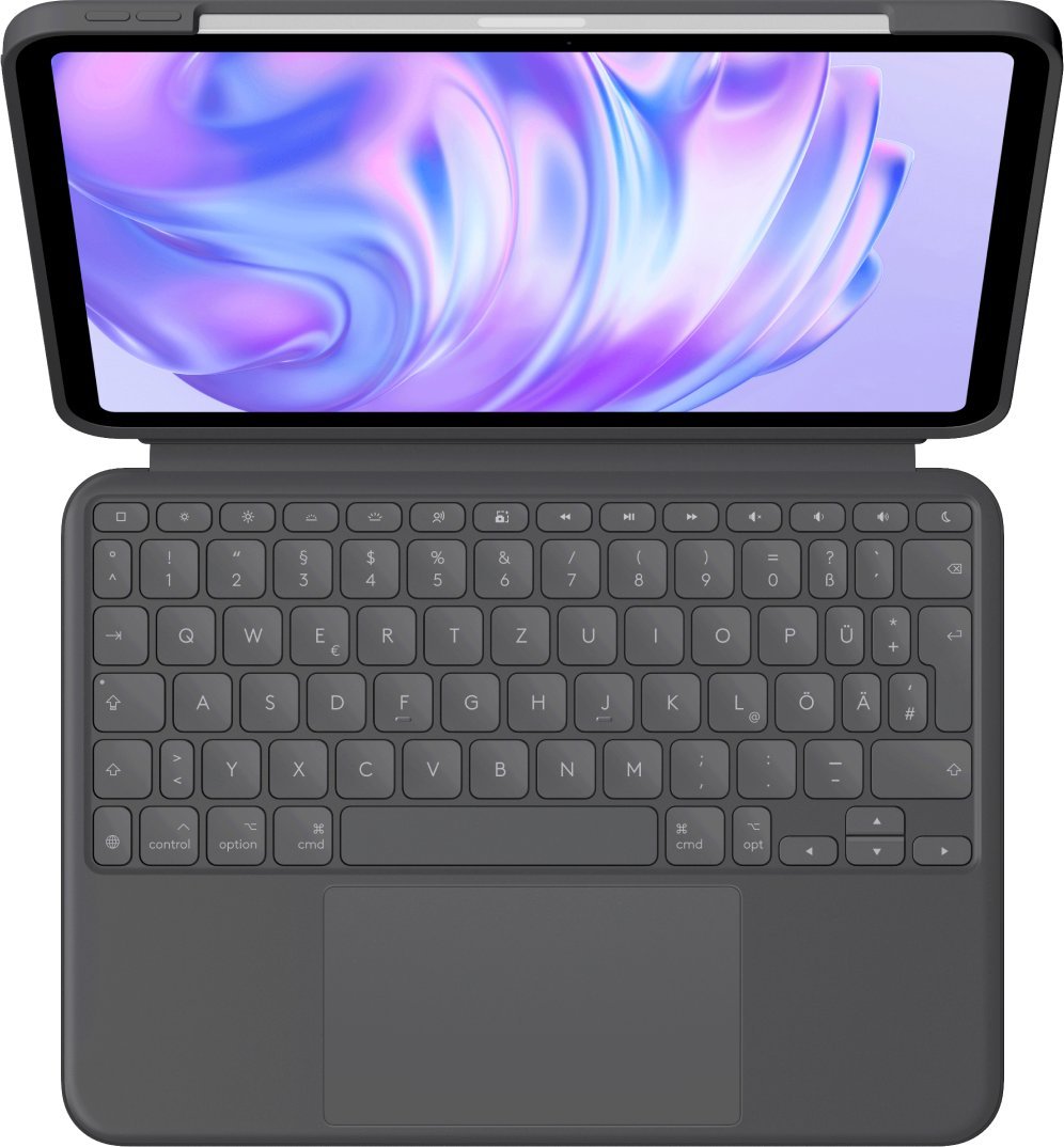 Këllëf tastierë Logitech Combo Touch për iPad Pro 13"/11", me ndriçim, Graphite