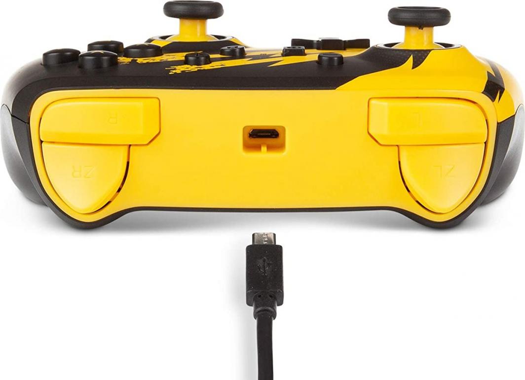 Kontroller PowerA Pokemon: Pikachu Lightning, me kabllo, i verdhë