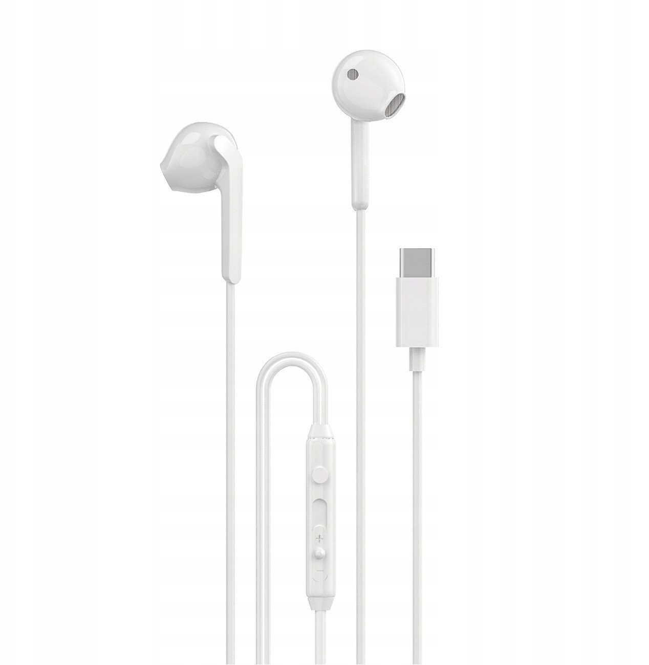 Kufje in ear Dudao X3C, USB C, 1.2 m, të bardha