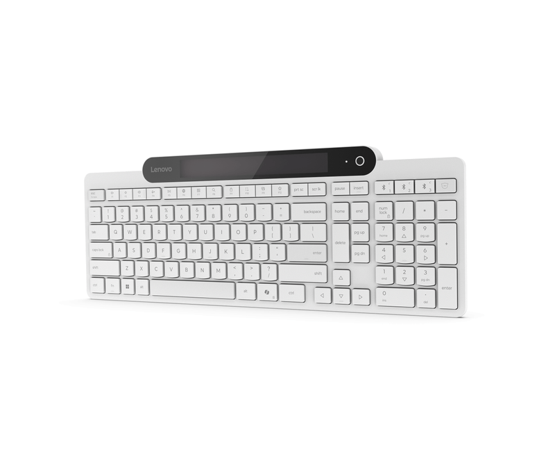 Tastierë Lenovo 800 Self-Charging, Bluetooth, pa tela, e bardhë