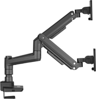 Krah tavoline për monitorë LevelOne Equip 650182, 17"-35", dy monitorë, i zi