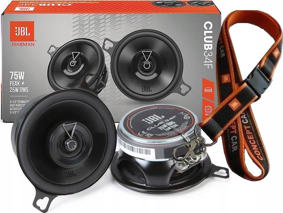 Altoparlantë auto JBL Club 34F, 2-way, 75W, set 2 copë