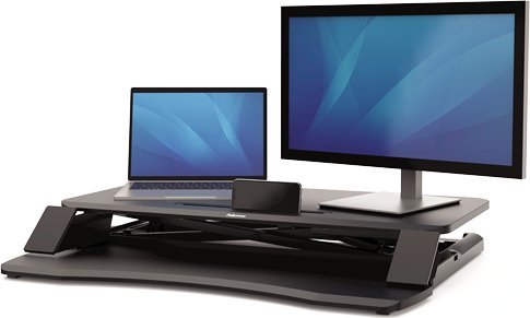 Workstation sit stand Fellowes Corsivo 8091001, 80 cm, i zi