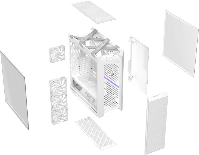 Kuti PC gaming ASUS ROG Strix Helios II GX601S, EATX, ARGB, e zezë