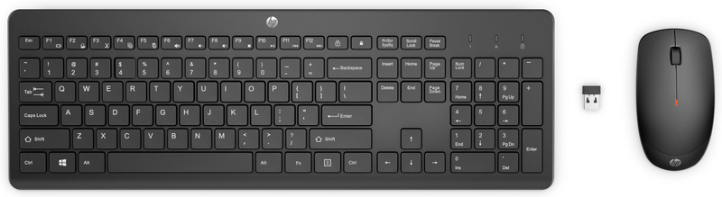 Kombinim tastierë dhe maus HP 230, wireless, FR, i zi