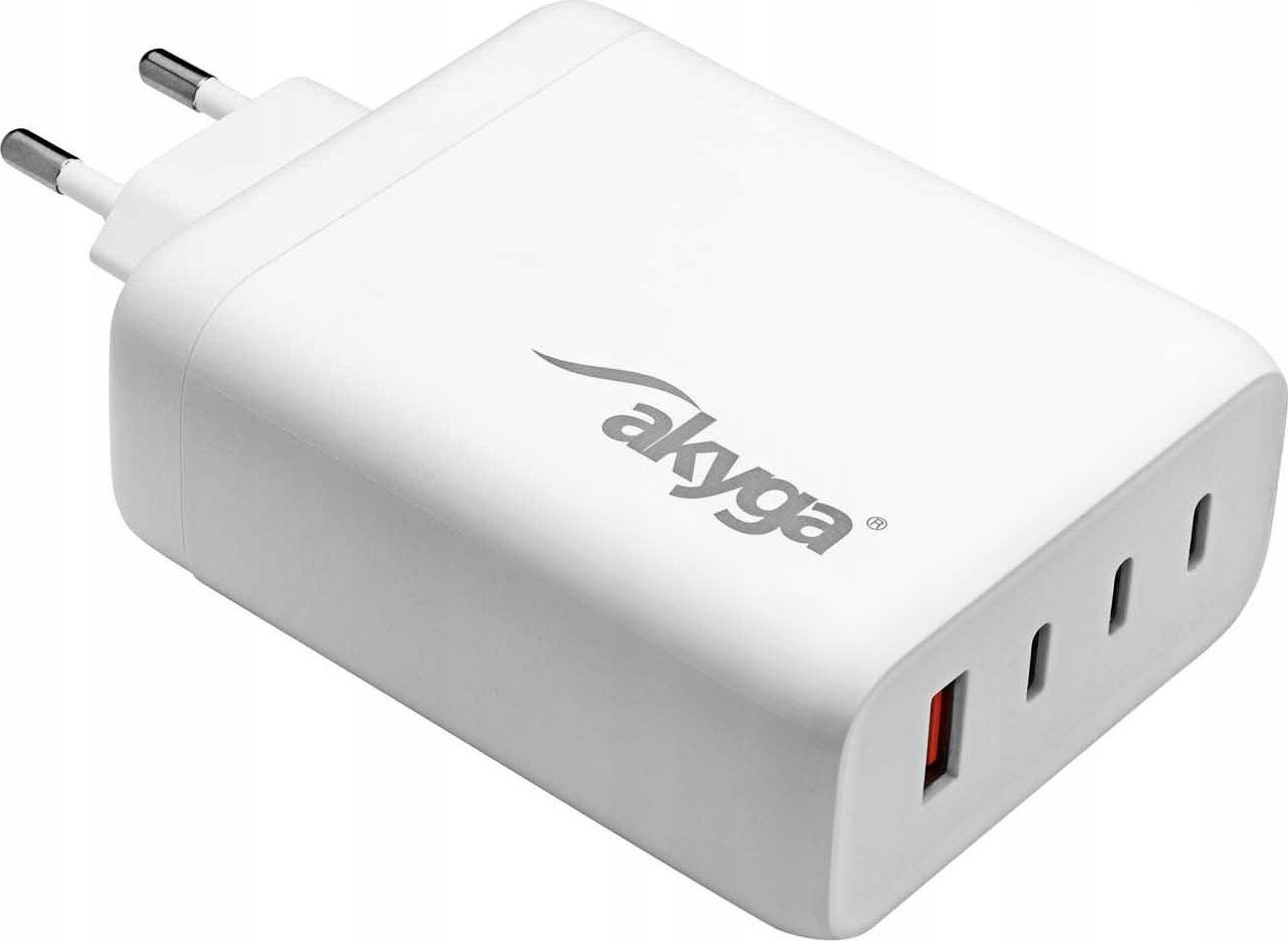 Karikues USB Akyga AK-CH-24, 140W, 3x USB-C 1x USB-A, i bardhë
