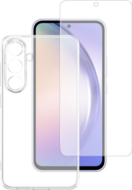 Set mbrojtës 4smarts 360 Protection për Samsung Galaxy A55, xham mbrojtës, kuti TPU transparente