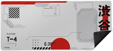 Mousepad Trust GXT 759 XXL Japan 25717, sipërfaqe e madhe, motiv japonez, e bardhë 3