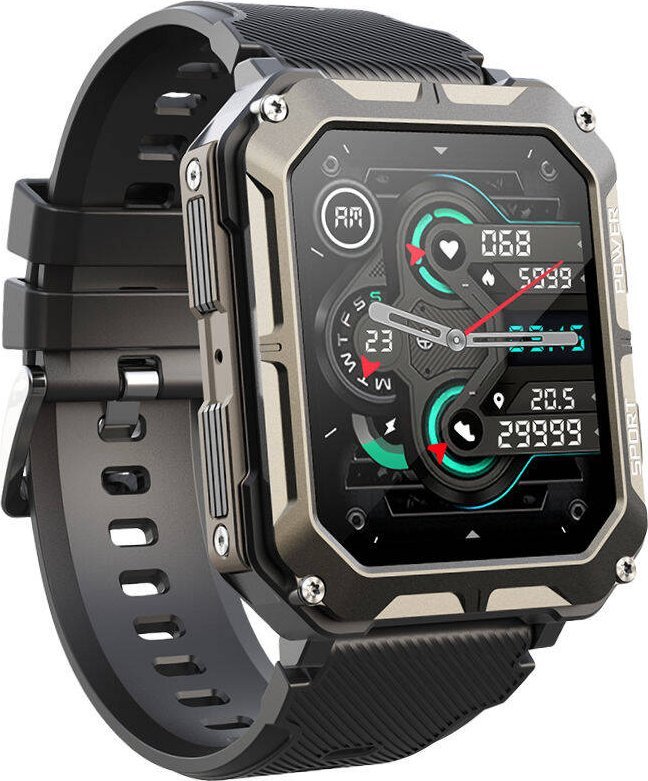 Ora inteligjente Rubicon RNCF27, ekran me prekje, Bluetooth, e zezë