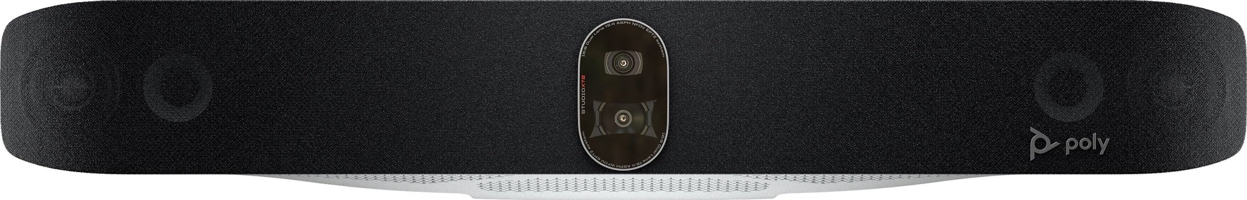 Bar video konferencash Poly Studio X72, all in one, për salla të mëdha, i zi