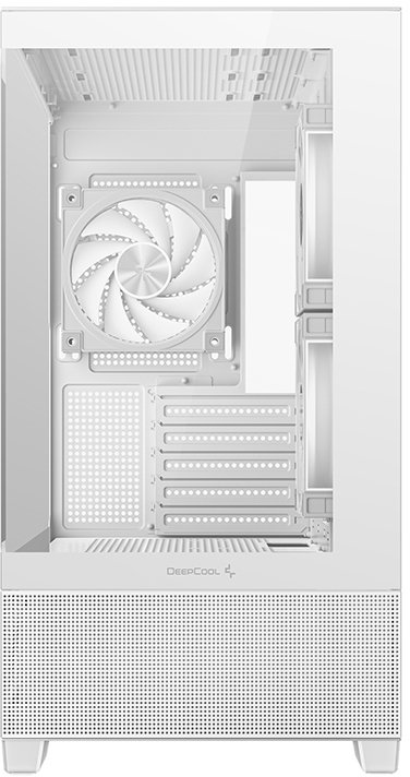 Kuti PC DEEPCOOL CG380 3F, Mid Tower M ATX, xham i temperuar, e bardhë
