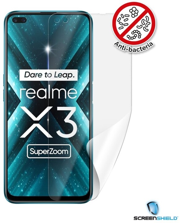 Folie mbrojtëse antibakteriale Screenshield për Realme X3 SuperZoom