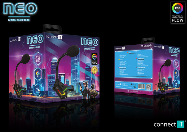 Mikrofon CONNECT IT NEO RGB ProMIC