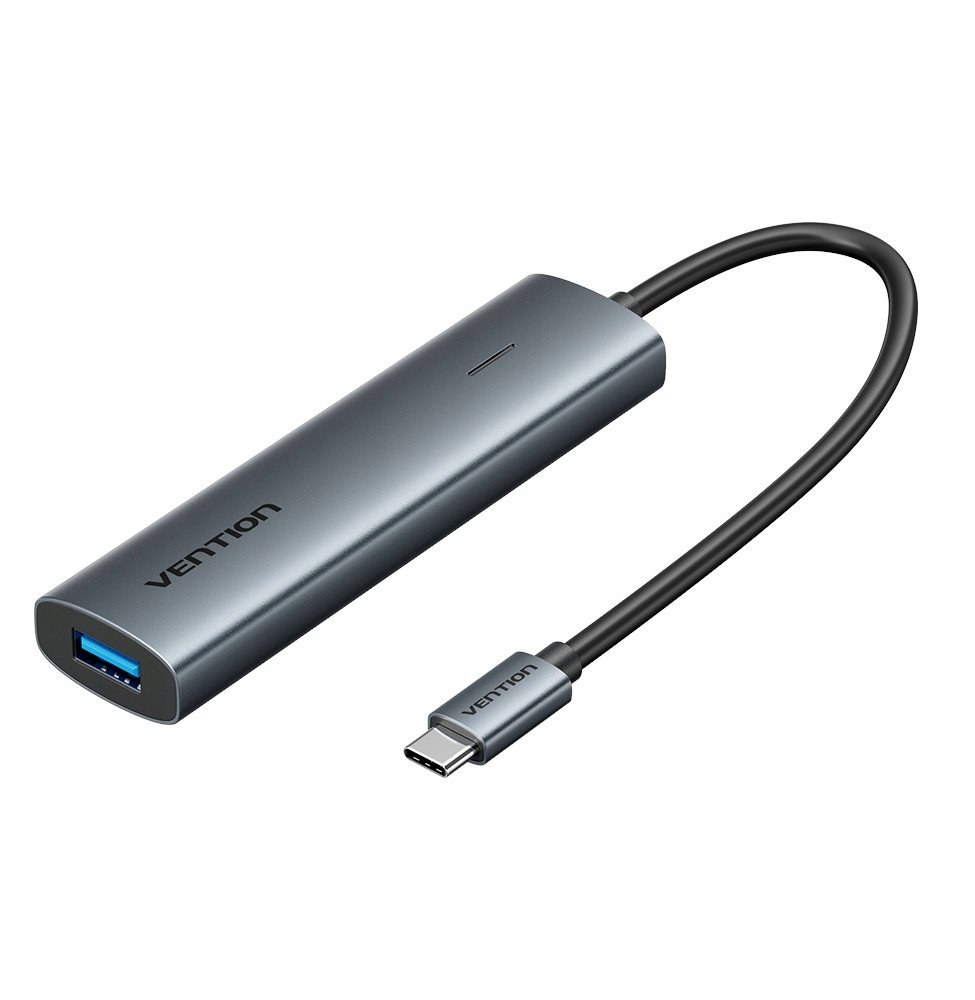 Hub USB Vention 5 in 1, USB C 3.0, 0.15m, gri