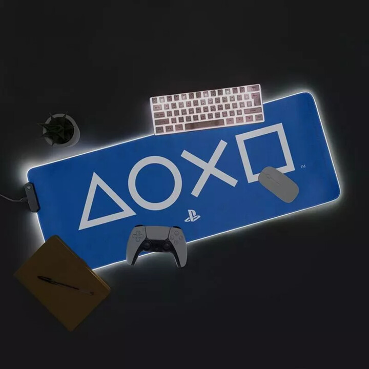 Mauspad PlayStation - Symbols LED podsvícení