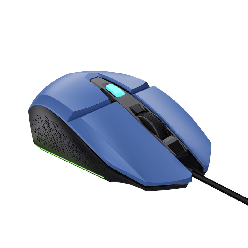 Maus TRUST GXT 109 FELOX, 400 DPI, USB, i kaltër
