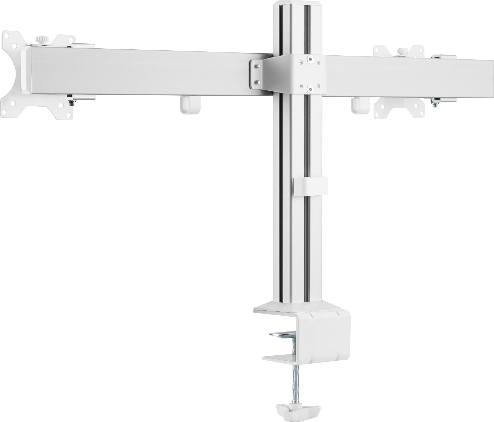 Mbajtës tavoline për monitorë INLINE, për 2 ekrane 17-32", Fine Texture gri