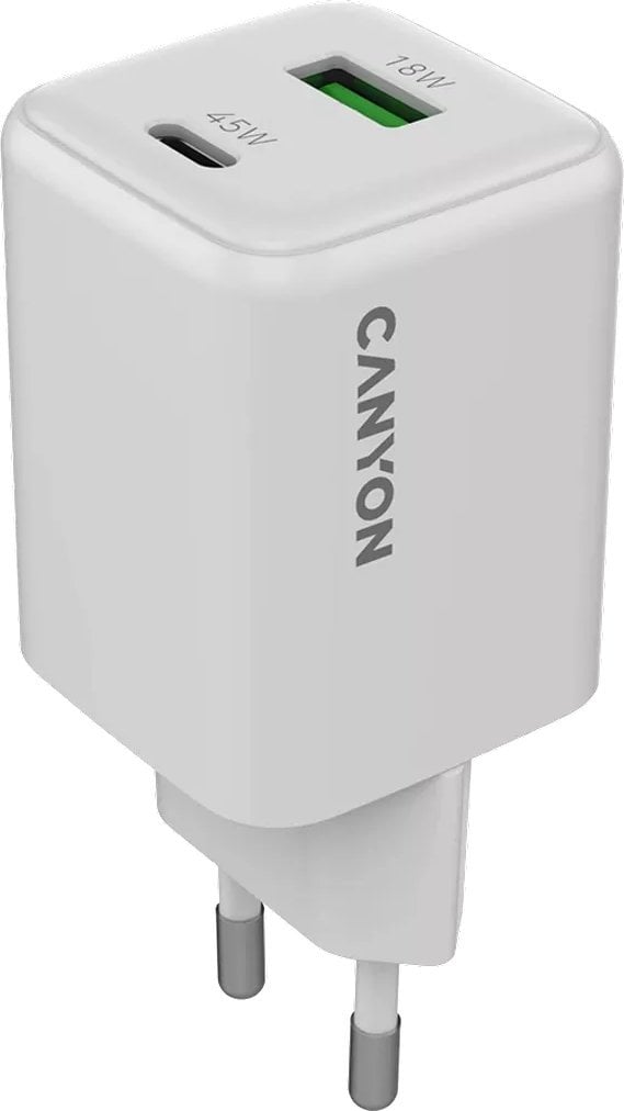 Karikues muri Canyon CU45AC, 45W, USB A dhe USB C, i bardhë