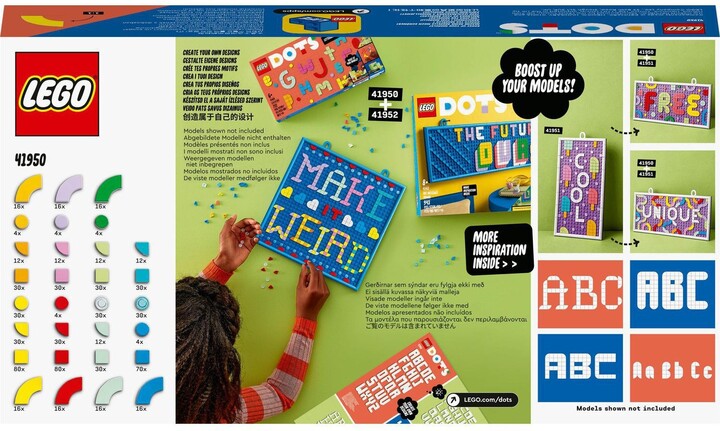 Set LEGO® DOTS 41950 Flood of DOTS pieces - shkronja, 722 pjesë