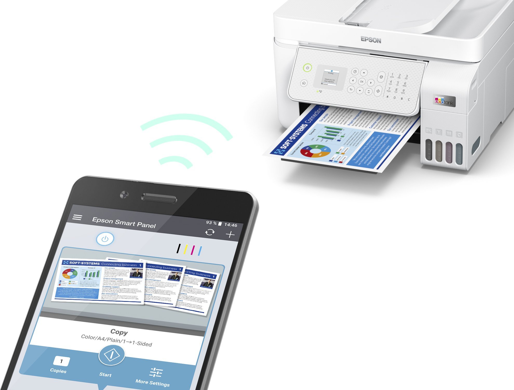 Pajisje multifunksionale Epson EcoTank L5316, A4, WiFi, shumëngjyrëshe