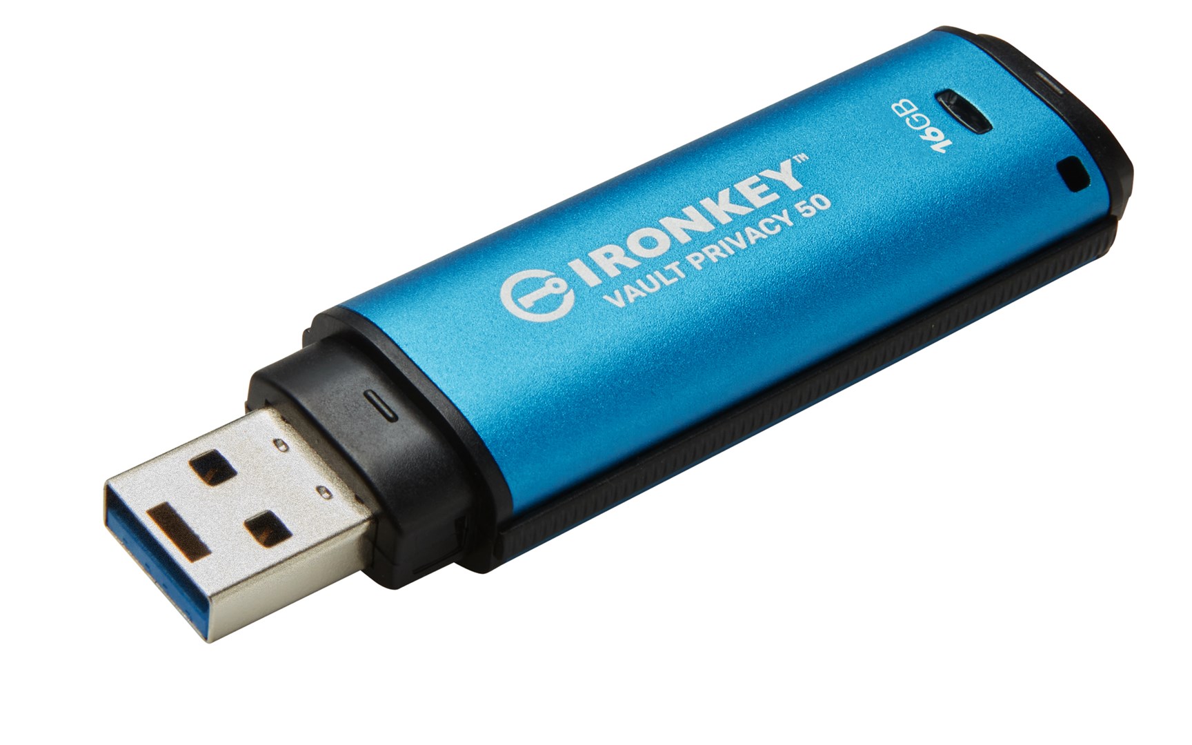 USB Kingston IronKey VP50, 16GB, i kaltër