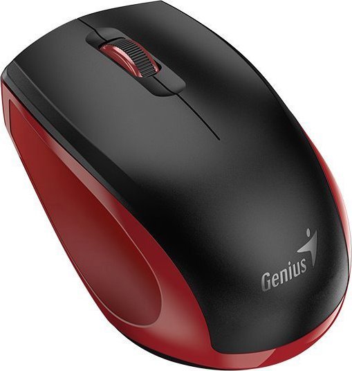 Maus Genius NX-8006S, wireless, USB, i zi dhe i kuq