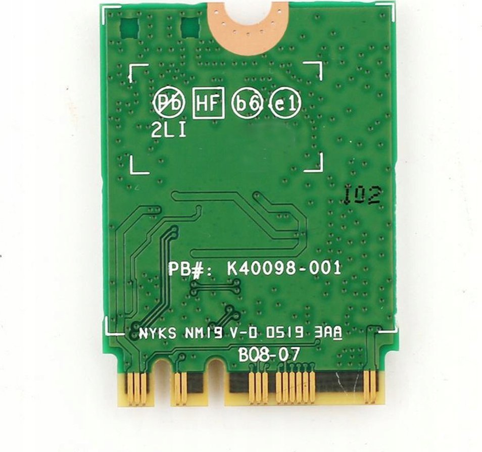 Adapter rrjeti Intel Wi-Fi 6 AX200, M.2 2230, Bluetooth 5.0, 802.11ax