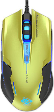 Mouse gaming E-Blue Auroza G EMS607GRAA-IU, me kabllo, LED shumëngjyrësh, gri