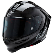 Helmetë moto Alpinestars Supertech S R10 Solid, full face, madhësia S, e zezë
