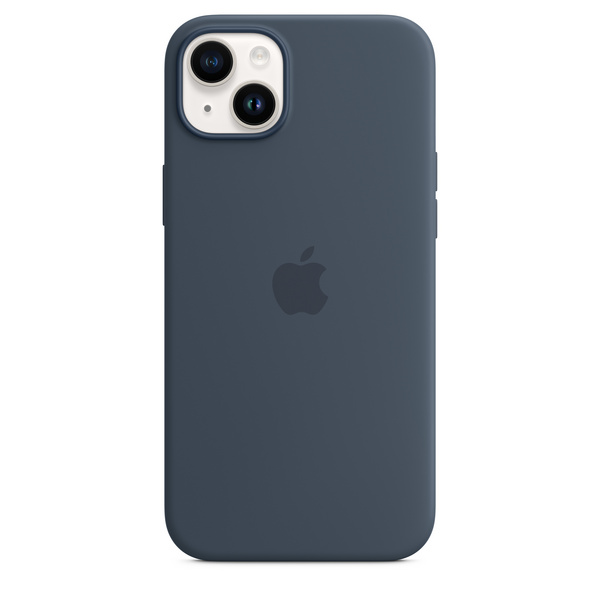 Apple iPhone 14 Plus Silicone Case me MagSafe, Storm Blue