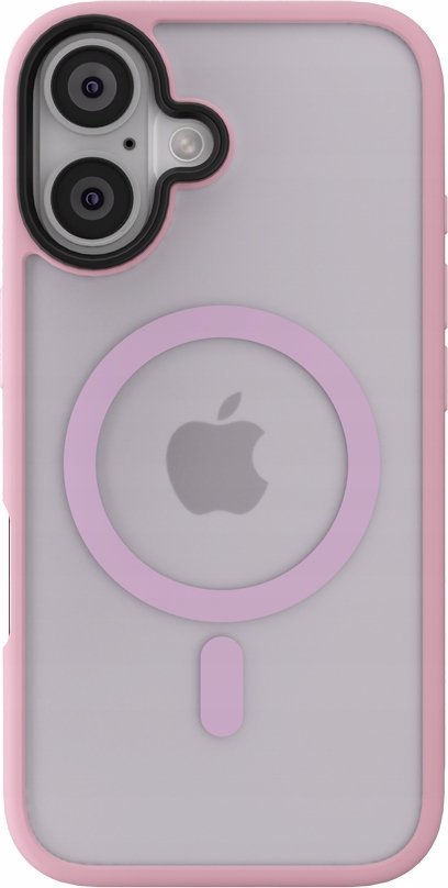 Mbrojtëse telefoni NEXT ONE Mist Shield MagSafe, për iPhone 16, polikarbonat dhe TPU, rozë