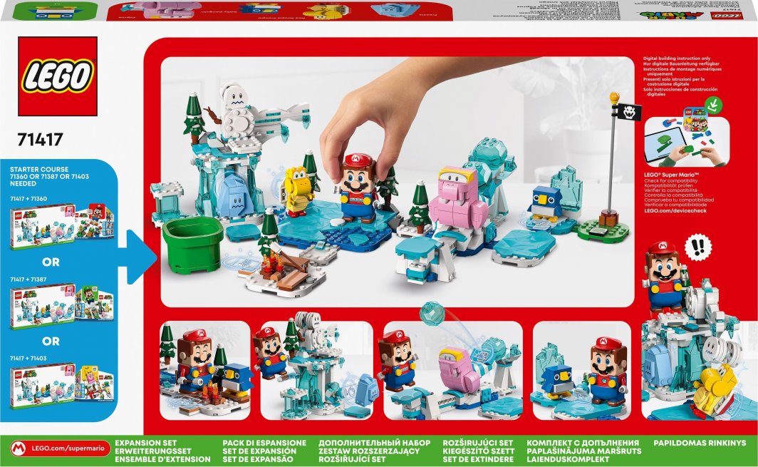 Set zgjerimi LEGO® Super Mario™ 71417 Snow Adventure with Fliprus, 567 pjesë