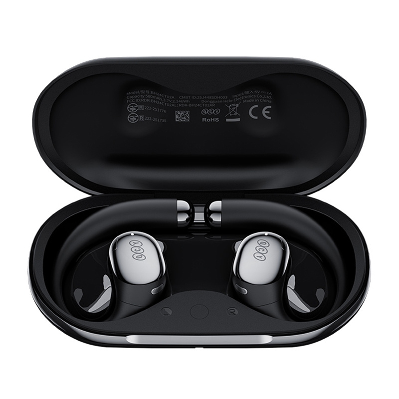 Kufje sportive QCY Crossky R70, open ear, Bluetooth, të zeza