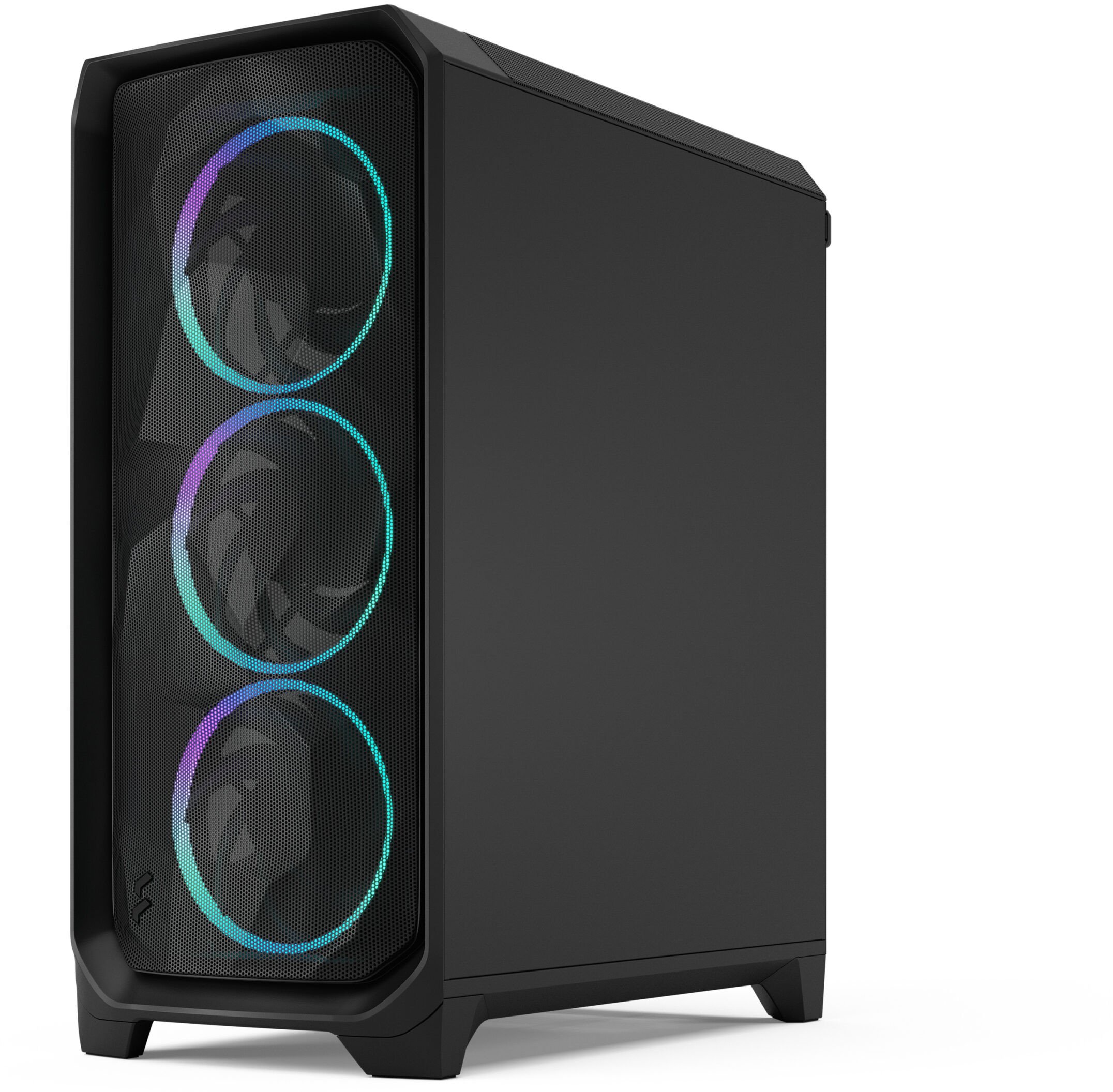 Куќиште за компјутер Fractal Design Meshify 3 RGB, mid tower, ATX mATX, калено стакло, црно