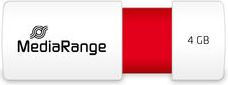 USB флеш MediaRange MR970, 4GB, USB 2.0, црвено бела