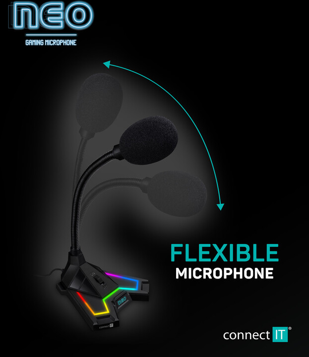 Mikrofon CONNECT IT NEO RGB ProMIC
