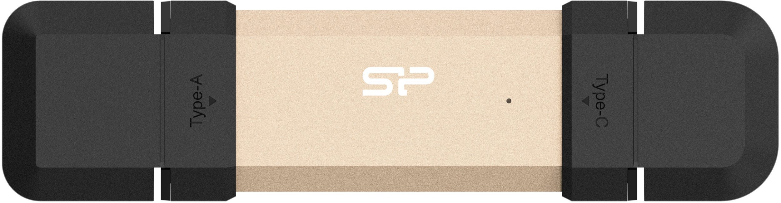 USB Силикон Повер DS72, 500GB, златна
