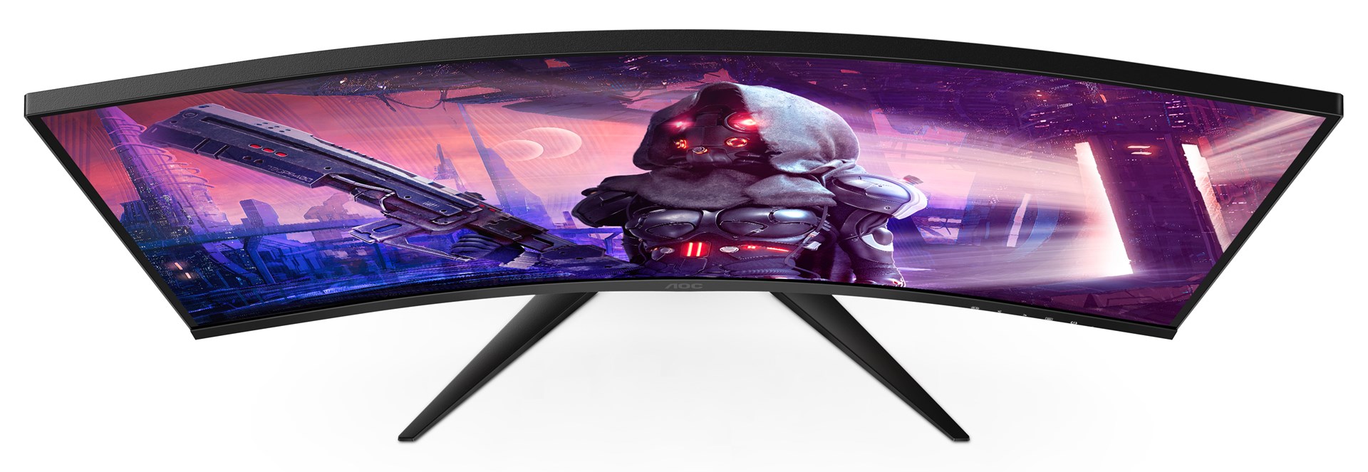 Monitor AOC Gaming CQ32G2SE/BK, 31.5", 2560 x 1440, 165 Hz, i zi