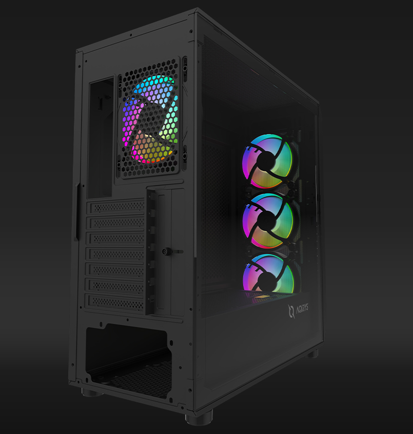 Kuti kompjuterike gaming WEZEN Pro, ATX, 4x 120mm RGB, e zezë