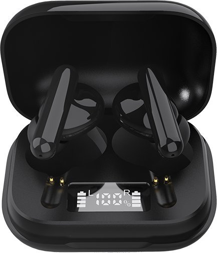 Kufje wireless Denver TWE-38, Bluetooth, me mikrofon, të zeza